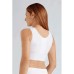 Компрессионная майка с застежкой спереди, на молнии Amoena Patricia 2863 N белая