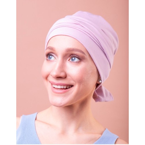Модель Чалма 50-01-о-pink, головной убор после химиотерапии Модель Чалма 50-01-о-pink, головной убор после химиотерапии