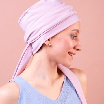 Модель Чалма 5001-о-pink, головной убор после химиотерапии