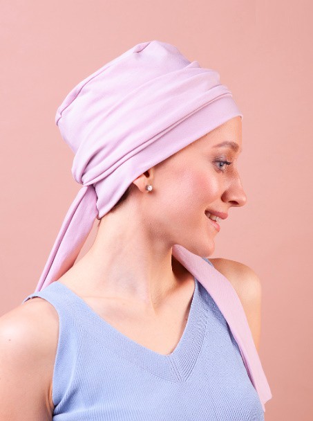 Модель Чалма 5001-о-pink, головной убор после химиотерапии